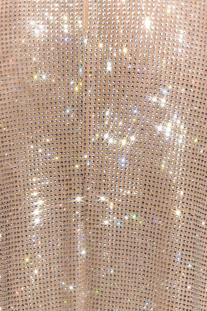 Diamond Yüksek Bel Midi Elbise