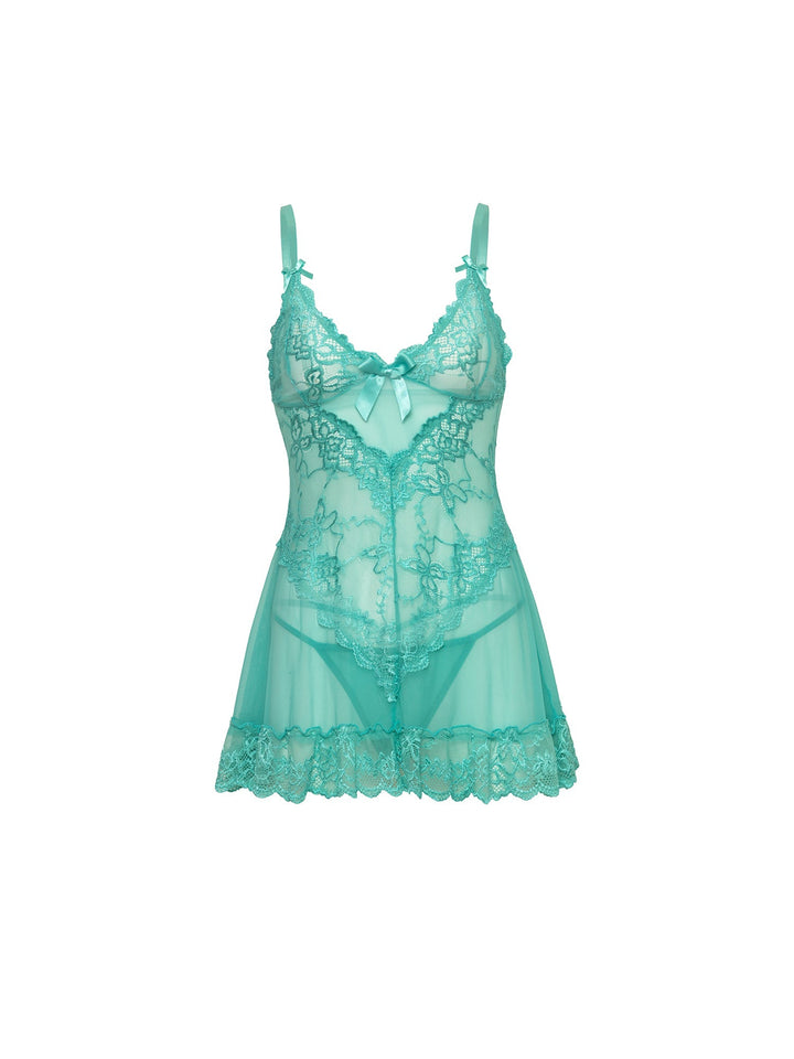Sevgililer Günü İçin Lüks Dantel Babydoll İç Giyim