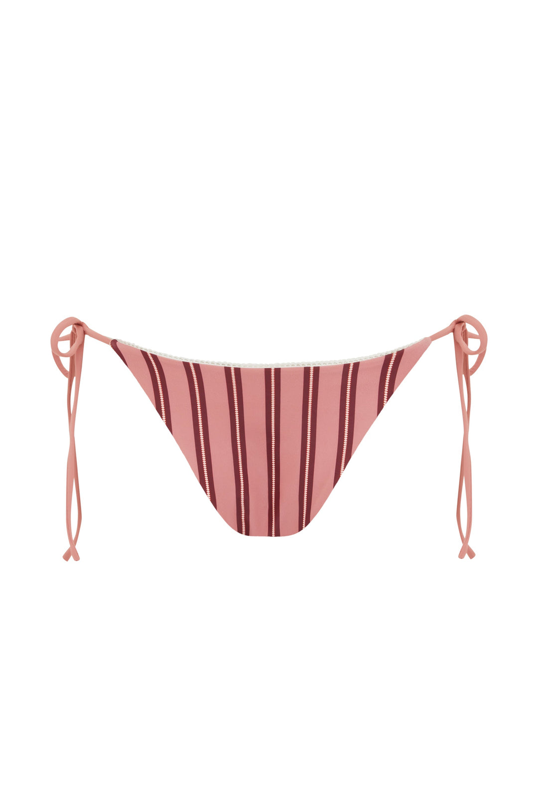 Juni Yüksek Bel Bikini Takımı | Pembe Çizgili Tasarım