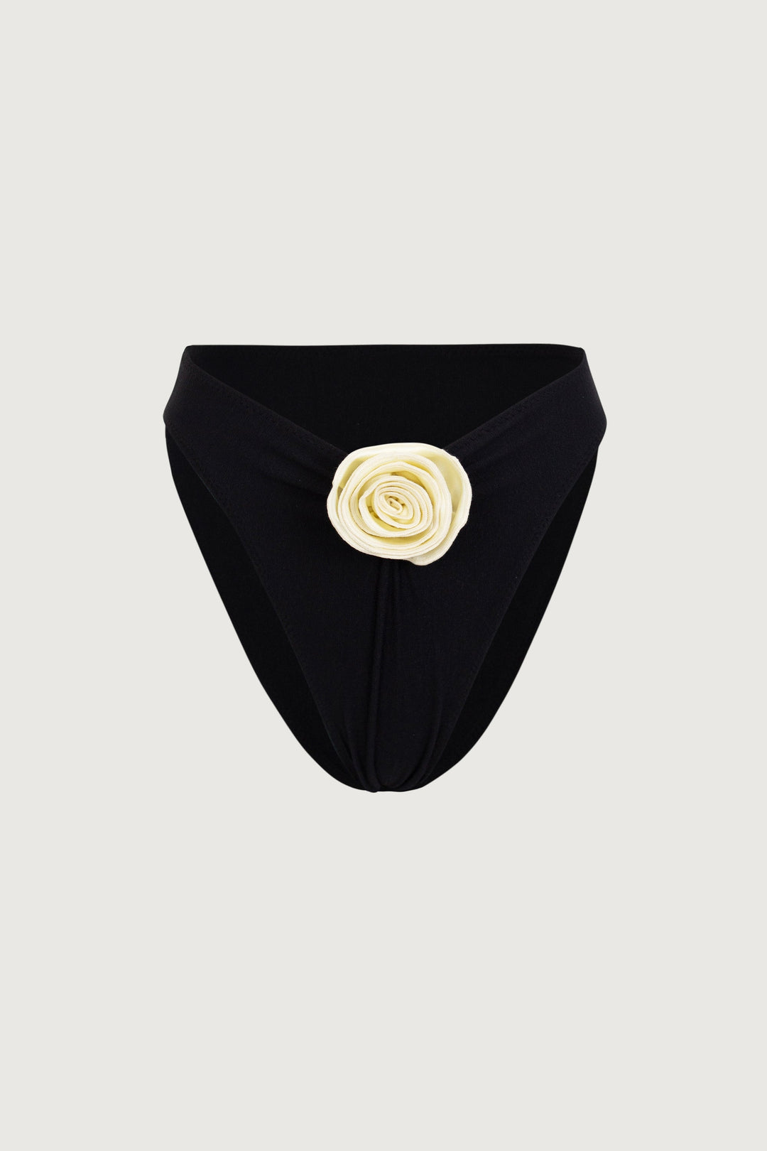 Rosette Yüksek Bel Üçgen Bikini Takımı