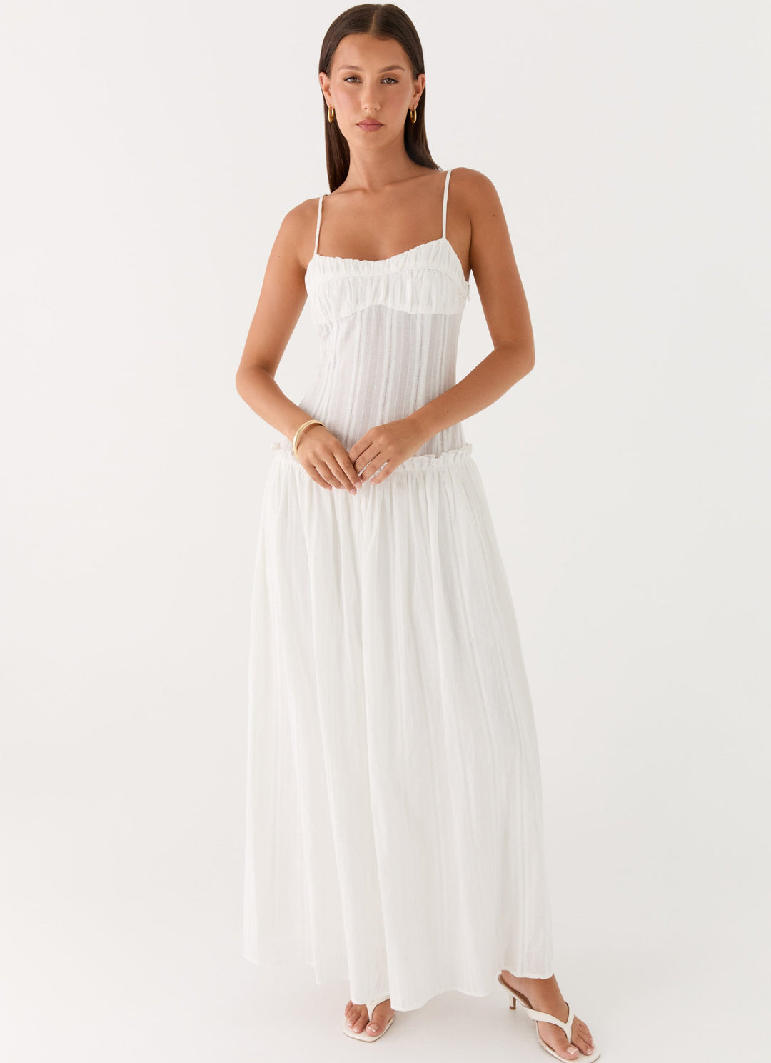 Jacinda Yüksek Bel Modern Maxi Elbise