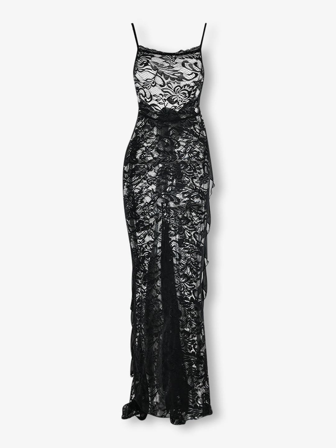 Transparan Maxi Elbise