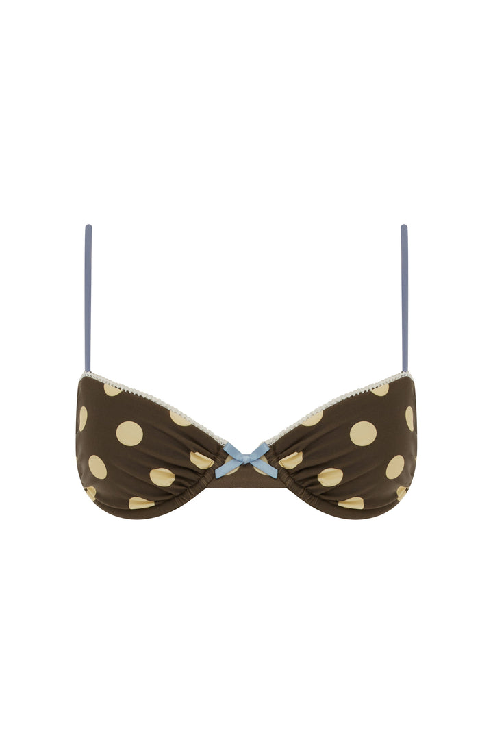 Layla Büyük Nokta Yüksek Bel Bikini Takımı