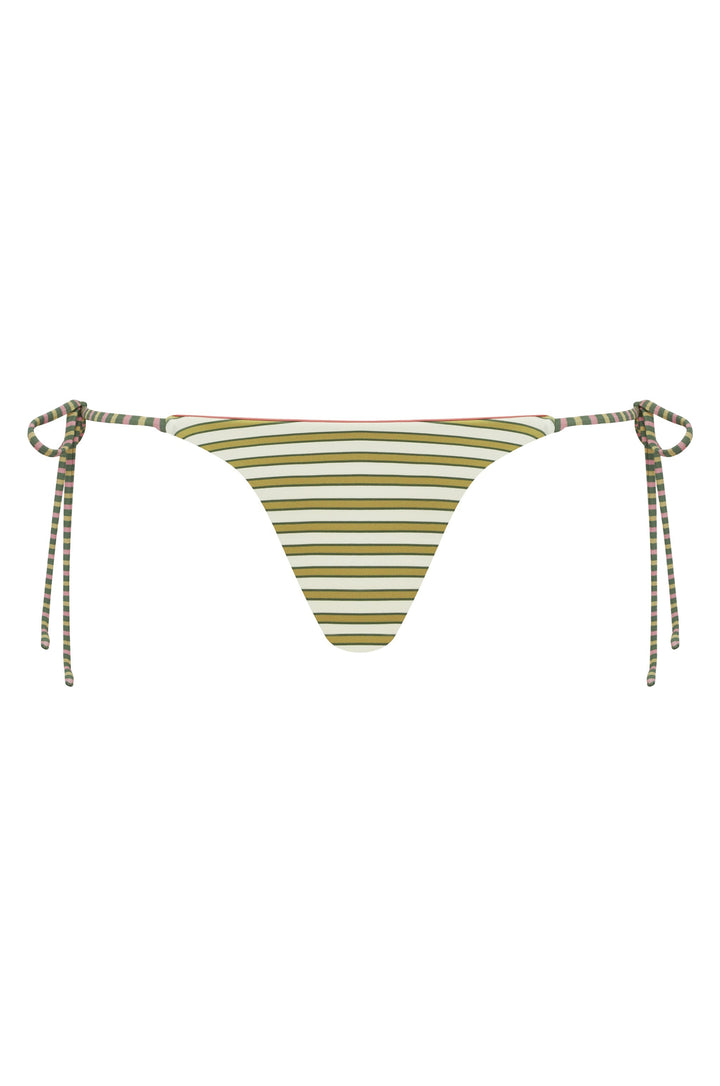 Yüksek Bel Juni Bikini Takımı | Toffee Çizgili Tasarım