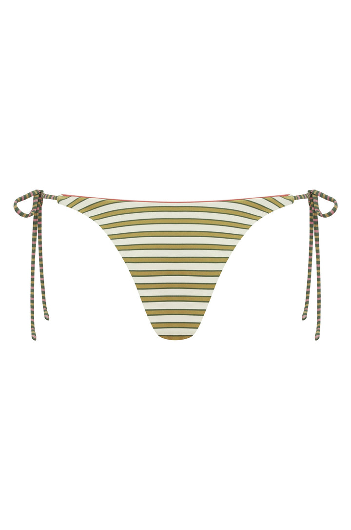 Yüksek Bel Juni Bikini Takımı | Toffee Çizgili Tasarım