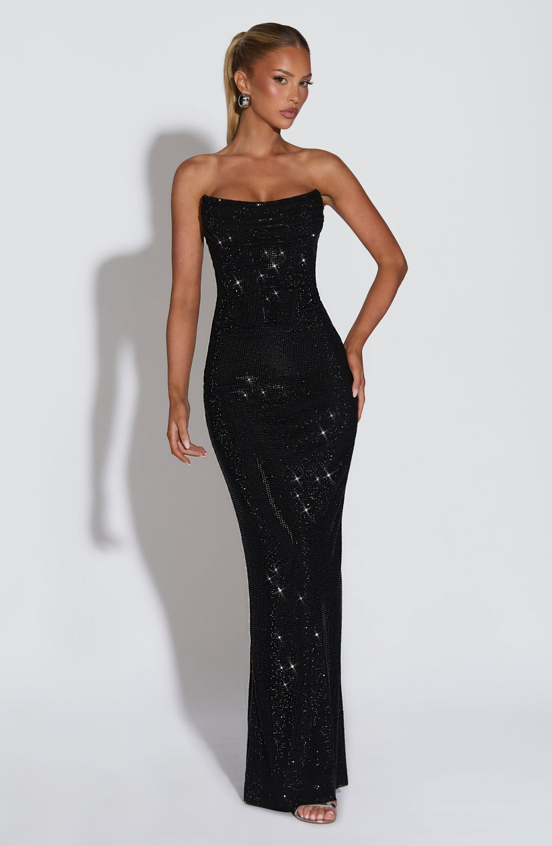 Mirabella Siyah Maxi Elbise